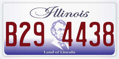 IL license plate B294438