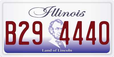 IL license plate B294440