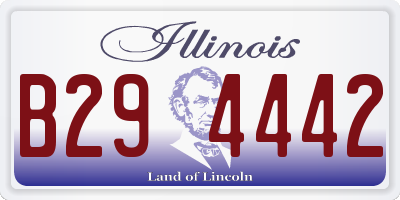 IL license plate B294442