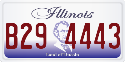 IL license plate B294443