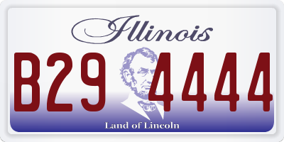 IL license plate B294444