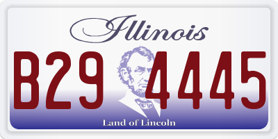 IL license plate B294445