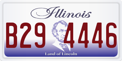 IL license plate B294446