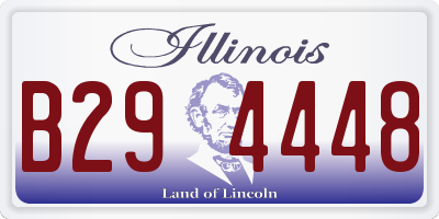 IL license plate B294448