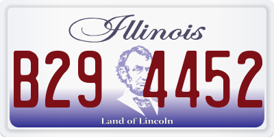 IL license plate B294452