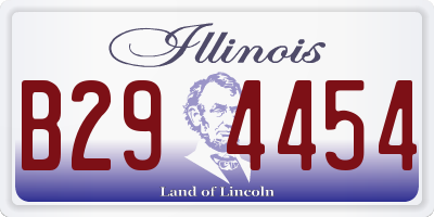 IL license plate B294454