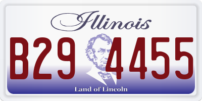 IL license plate B294455