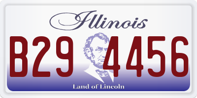 IL license plate B294456