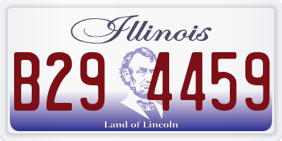 IL license plate B294459