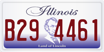 IL license plate B294461