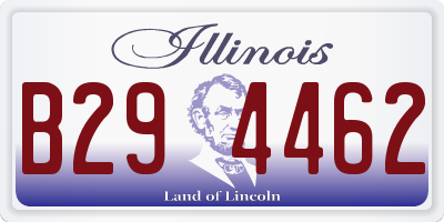 IL license plate B294462