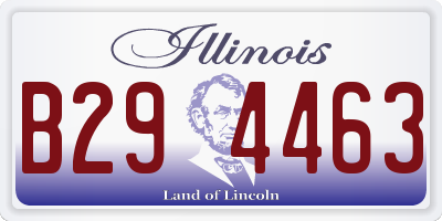 IL license plate B294463