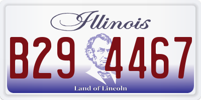 IL license plate B294467