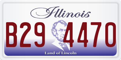 IL license plate B294470