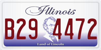 IL license plate B294472