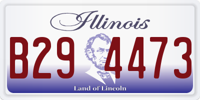 IL license plate B294473