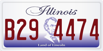 IL license plate B294474