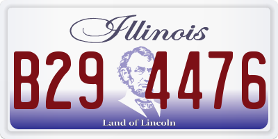 IL license plate B294476
