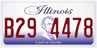 IL license plate B294478