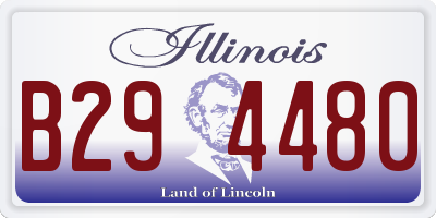 IL license plate B294480