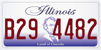 IL license plate B294482