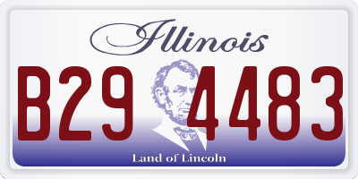 IL license plate B294483