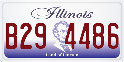 IL license plate B294486