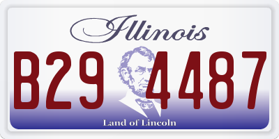 IL license plate B294487
