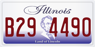 IL license plate B294490