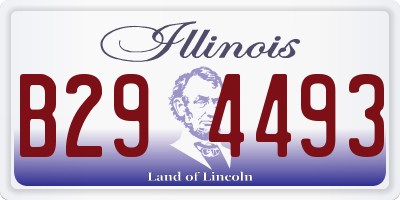 IL license plate B294493