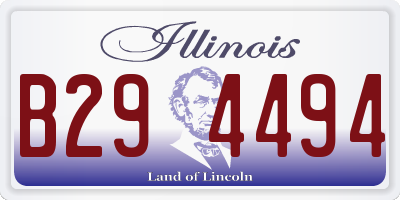 IL license plate B294494
