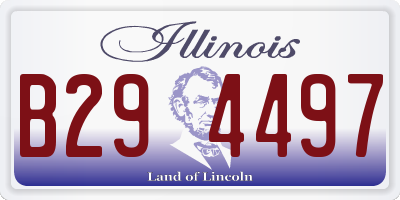 IL license plate B294497