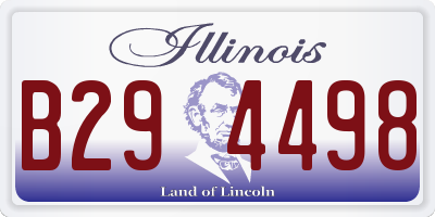 IL license plate B294498