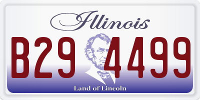 IL license plate B294499