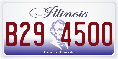 IL license plate B294500