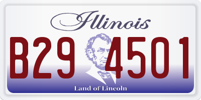 IL license plate B294501