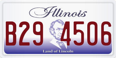 IL license plate B294506
