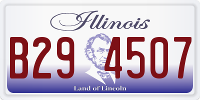 IL license plate B294507