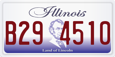 IL license plate B294510