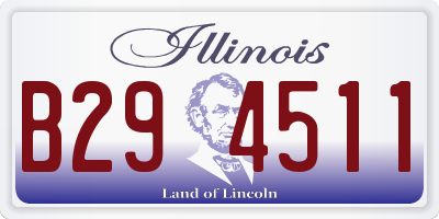IL license plate B294511