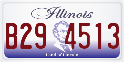 IL license plate B294513