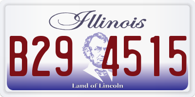IL license plate B294515