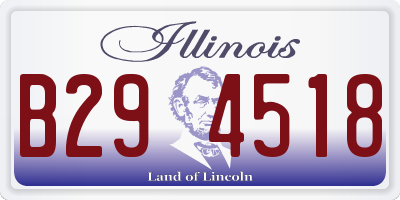 IL license plate B294518