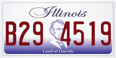 IL license plate B294519