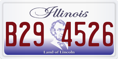IL license plate B294526