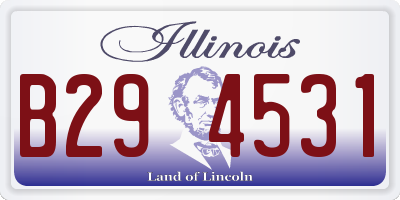 IL license plate B294531