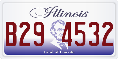 IL license plate B294532