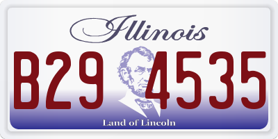 IL license plate B294535