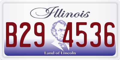 IL license plate B294536
