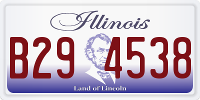 IL license plate B294538